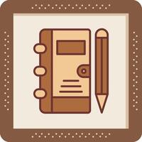 icono de vector de cuaderno