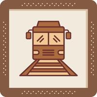 icono de vector de tren