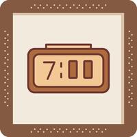 Digital Clock Vector Icon
