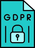 gdpr vector icono