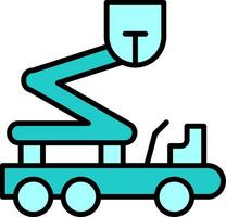 Boom Lift Vector Icon