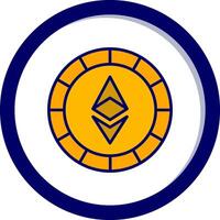 Ethiereum Coin Vector Icon