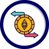 Ethereum Exchange Vector Icon