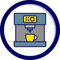 icono de vector de máquina de café