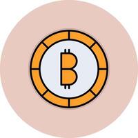 icono de vector de bitcoin