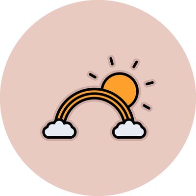 Rainbow Vector Icon