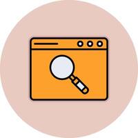 Browser Searching Vector Icon