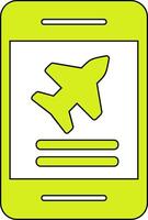 Plane Ticket booking Vector Icon