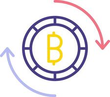 Bitcoin Exchange Vector Icon