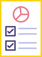 Work Report Vector Icon