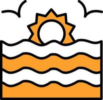 Sunset Vector Icon