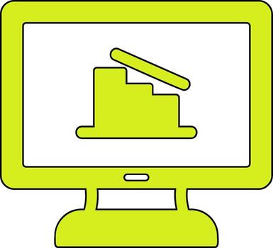 Online Data Analytics Vector Icon