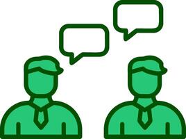 Work Conversation Vector Icon