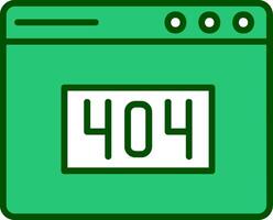 404 Error Vector Icon