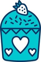 icono de vector de muffin