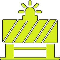 Road Barrier Vector Icon