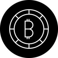 icono de vector de bitcoin