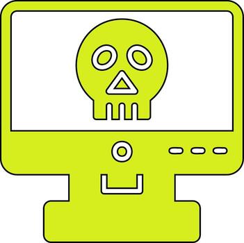 icono de vector de piratería informática