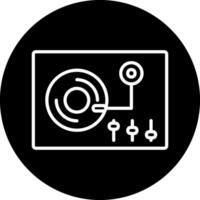 icono de vector de tocadiscos