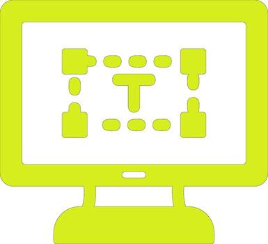 Computer text Editor Vector Icon