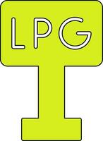 Liquefied Petroleum Gas Vector Icon