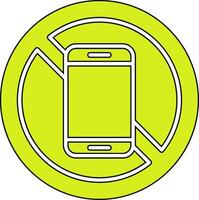 No Mobile Phone Vector Icon