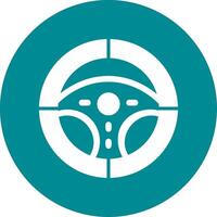 Steering Wheel Vector Icon