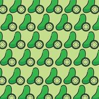 Cucumber pattern design or background vector