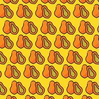 Papaya pattern design or background vector