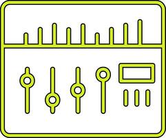 sonido mezclador vector icono