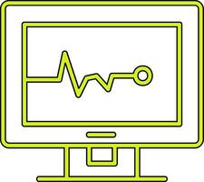 icono de vector de cardiograma