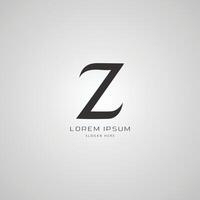 Crafting a Striking Z Initial Letter Logo Design vector