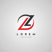 Modern and Minimalistic Flat Design Z Letter Logo vector