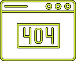 icono de vector de error 404