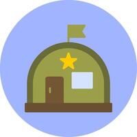 Military Warehouse Vector Icon