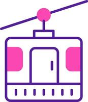 Cable Car Cabin Vector Icon