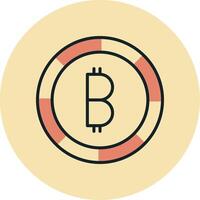 icono de vector de bitcoin