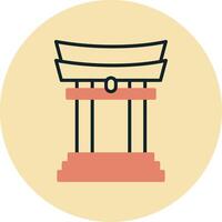 Torii Gate Vector Icon