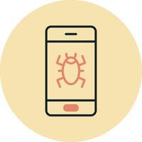 Mobile Virus Vector Icon