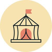 Circus Tent Vector Icon