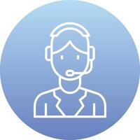 Customer Service Agent Vector Icon