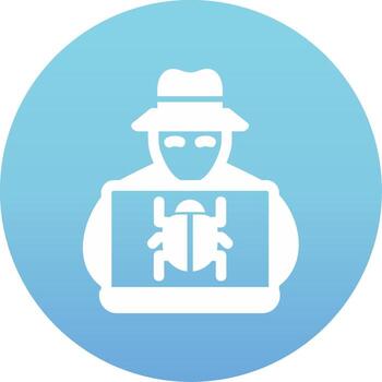 icono de vector de hacker