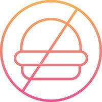 No Food Vector Icon