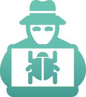 icono de vector de hacker