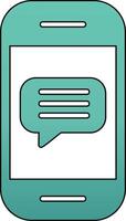 Phone Message Vector Icon