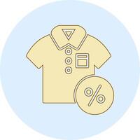 Discounted Tshirt Vector Icon