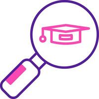 Search University Course Vector Icon