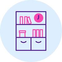 Bookshelf Vector Icon