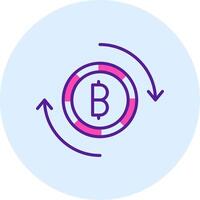 Bitcoin Exchange Vector Icon