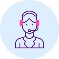 Customer Service Agent Vector Icon